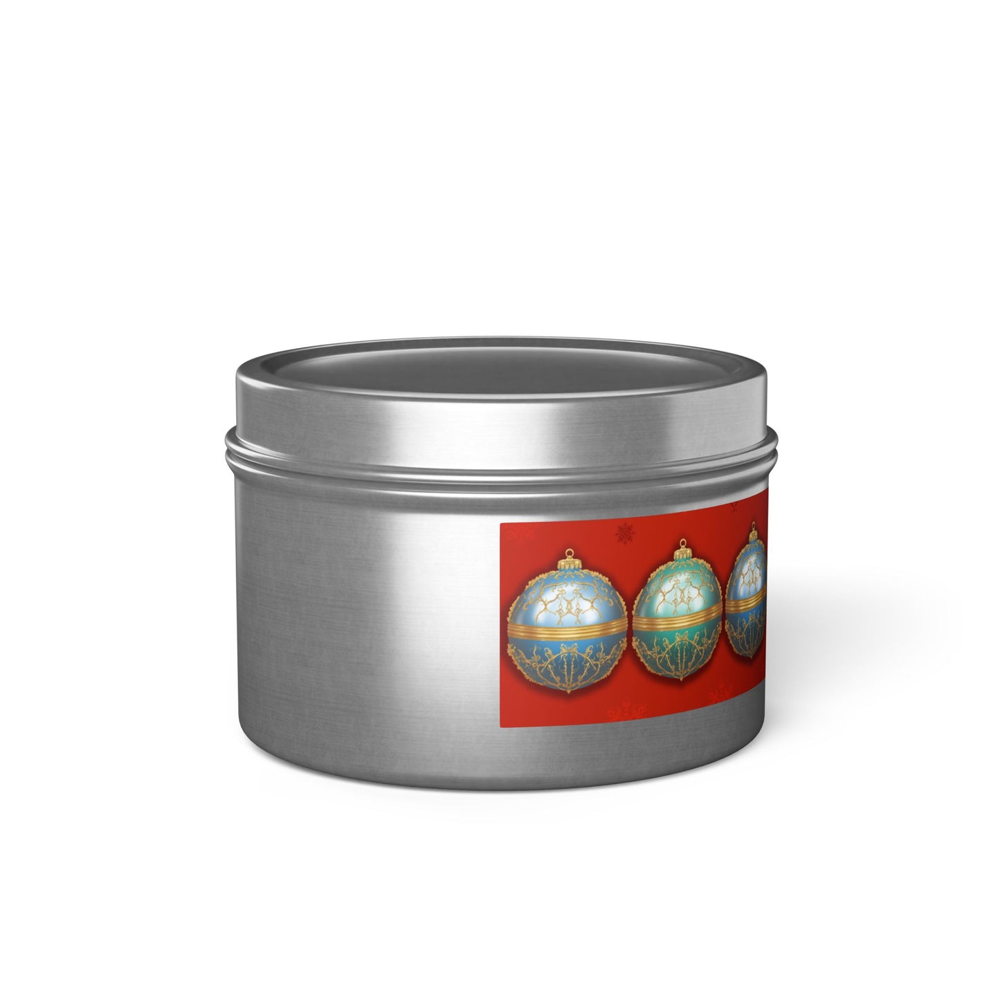 Christmas Tin Candles