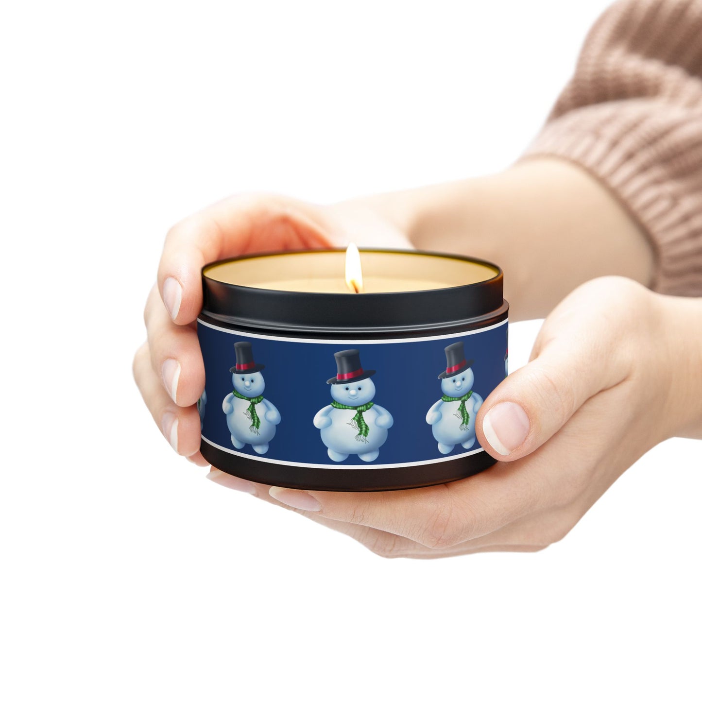 Christmas Tin Candles