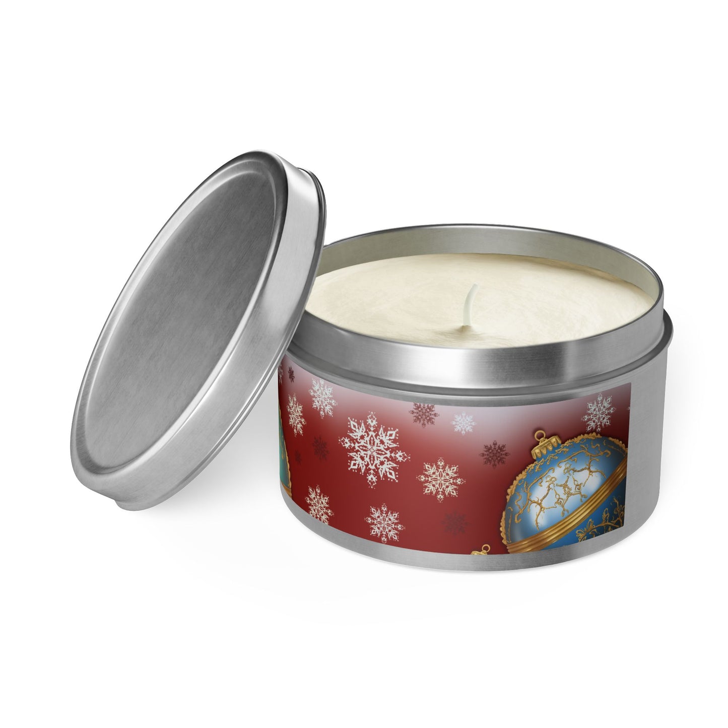 Christmas Tin Candles