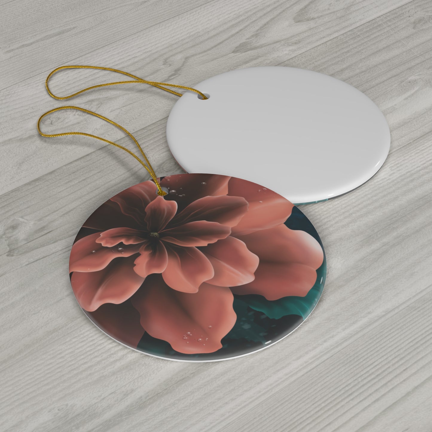 Ceramic Ornament - Elegant Flower