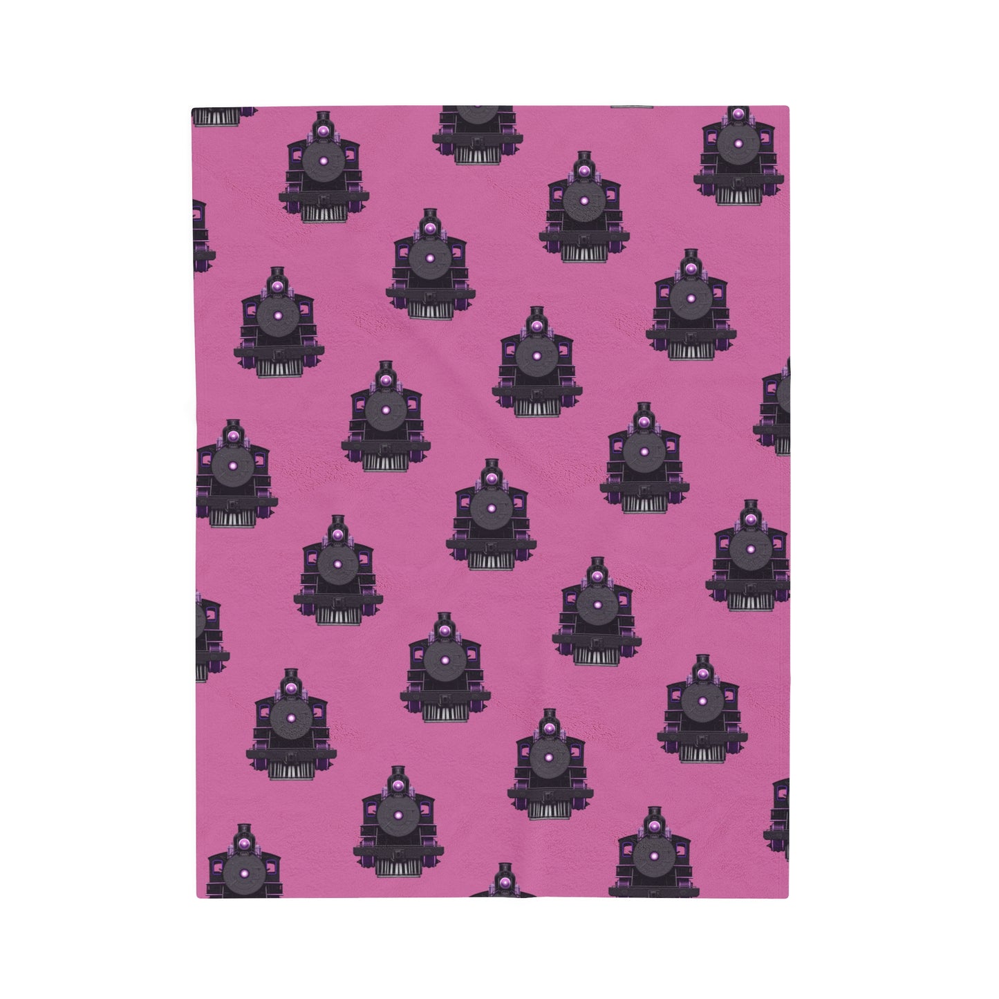 Blanket - Steam Locomotive Design-Pink