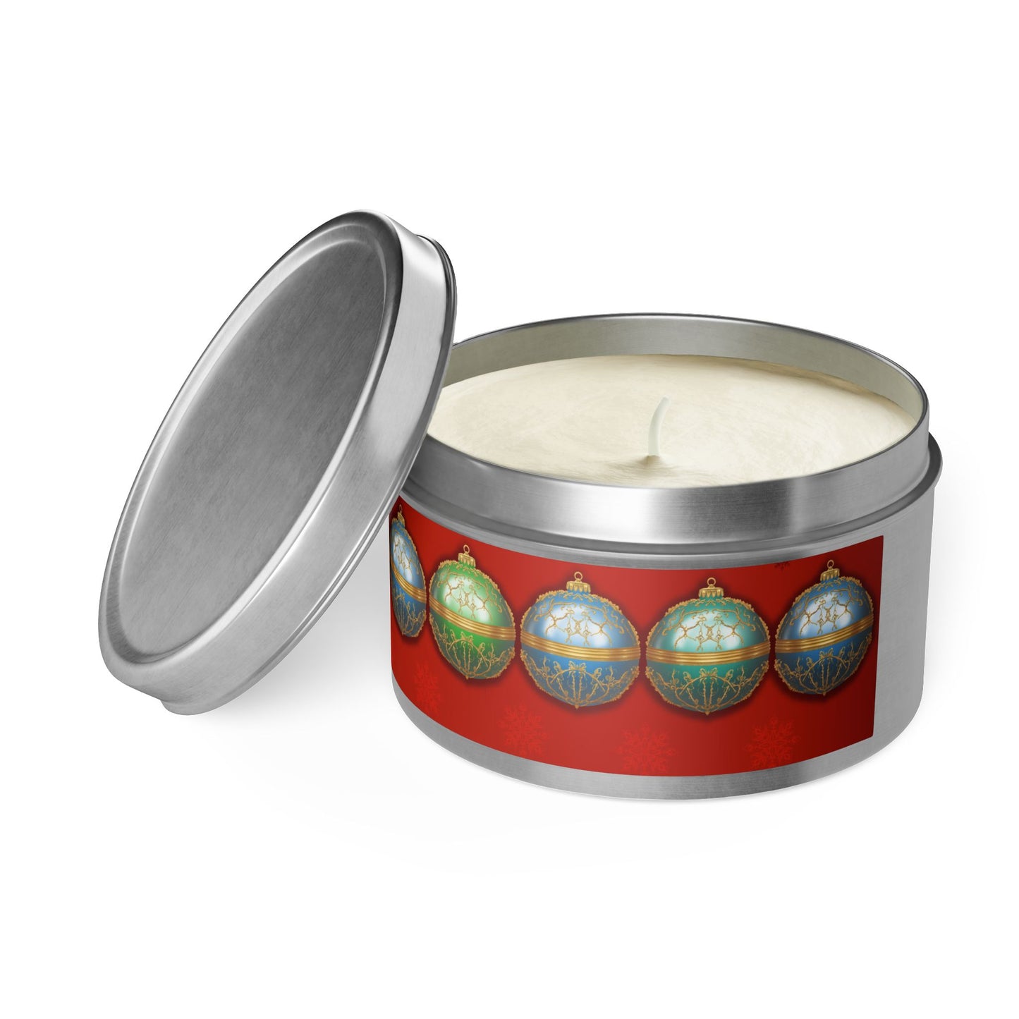 Christmas Tin Candles