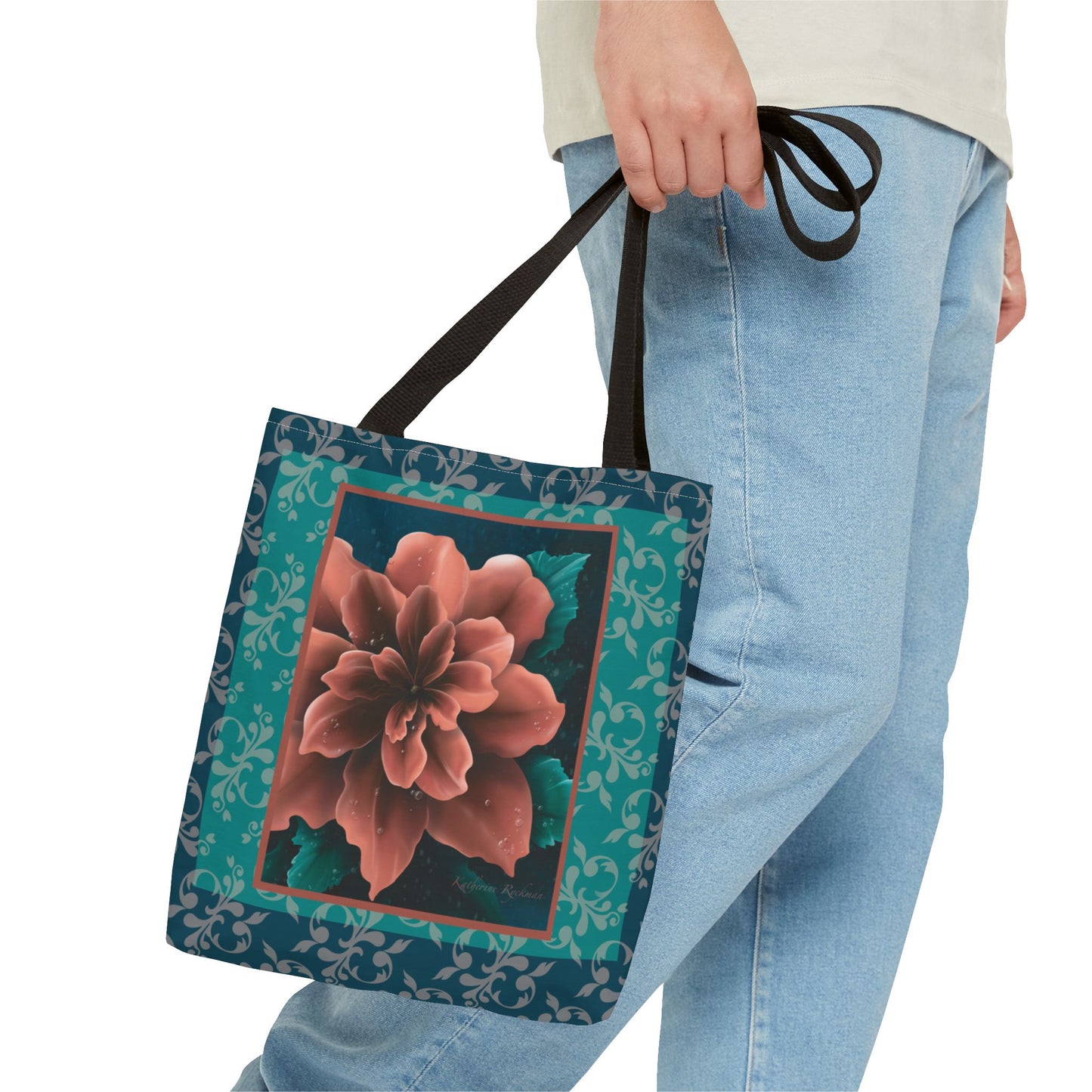 Elegant Flower Tote Bag