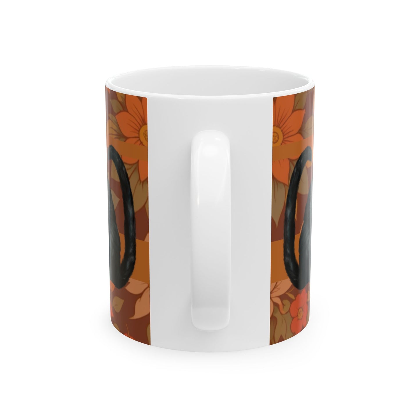 Mug - Colorful Black Cat Design