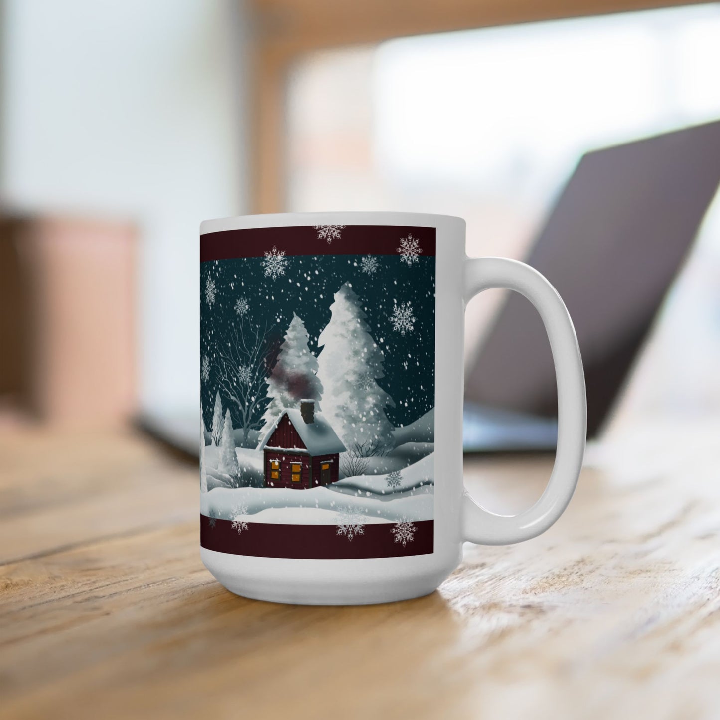 Ceramic Mug - Country Snowy Home Scene