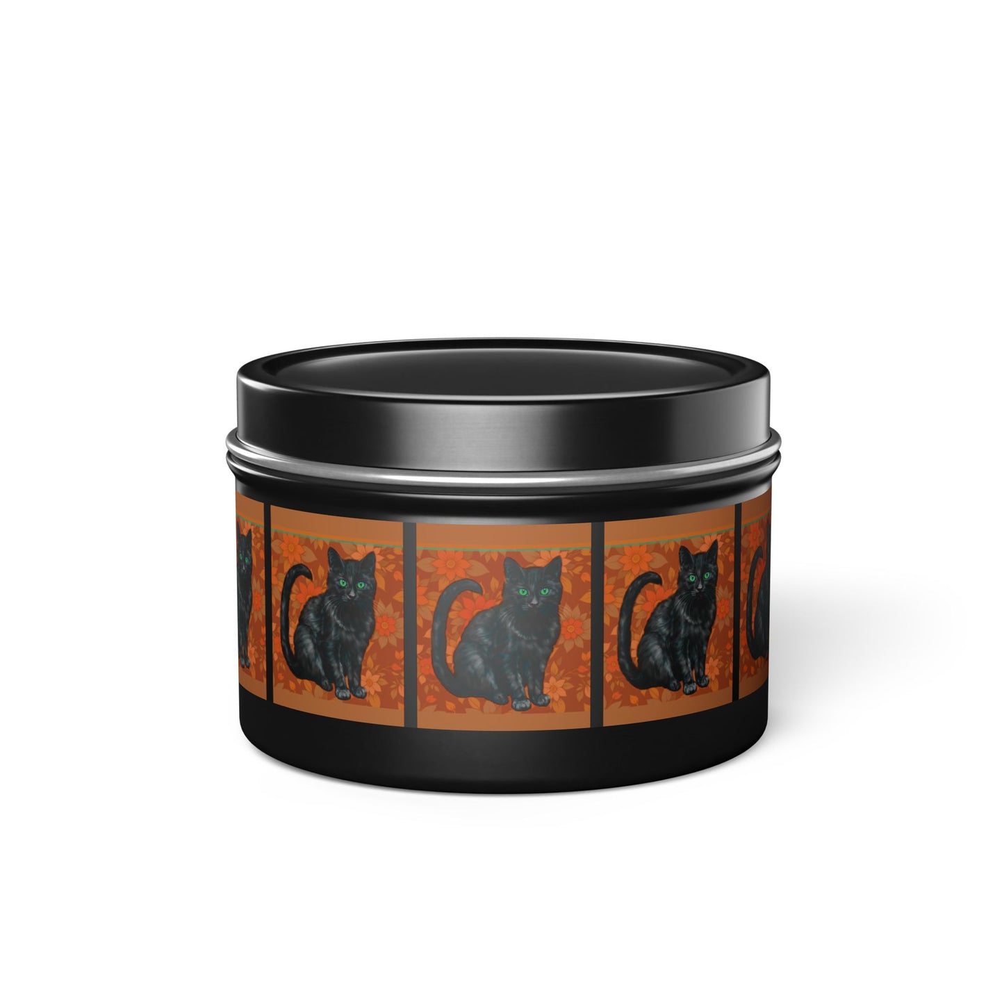 Candles Black Cats Tin