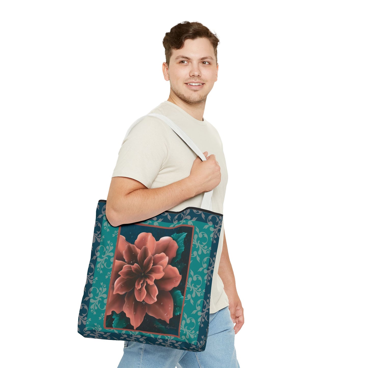 Elegant Flower Tote Bag