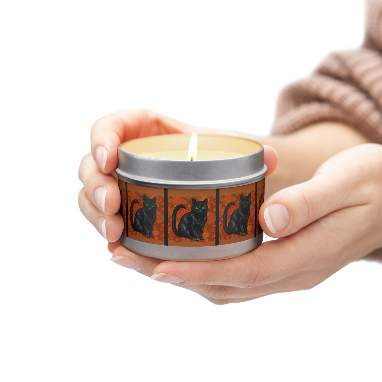 Candles Black Cats Tin