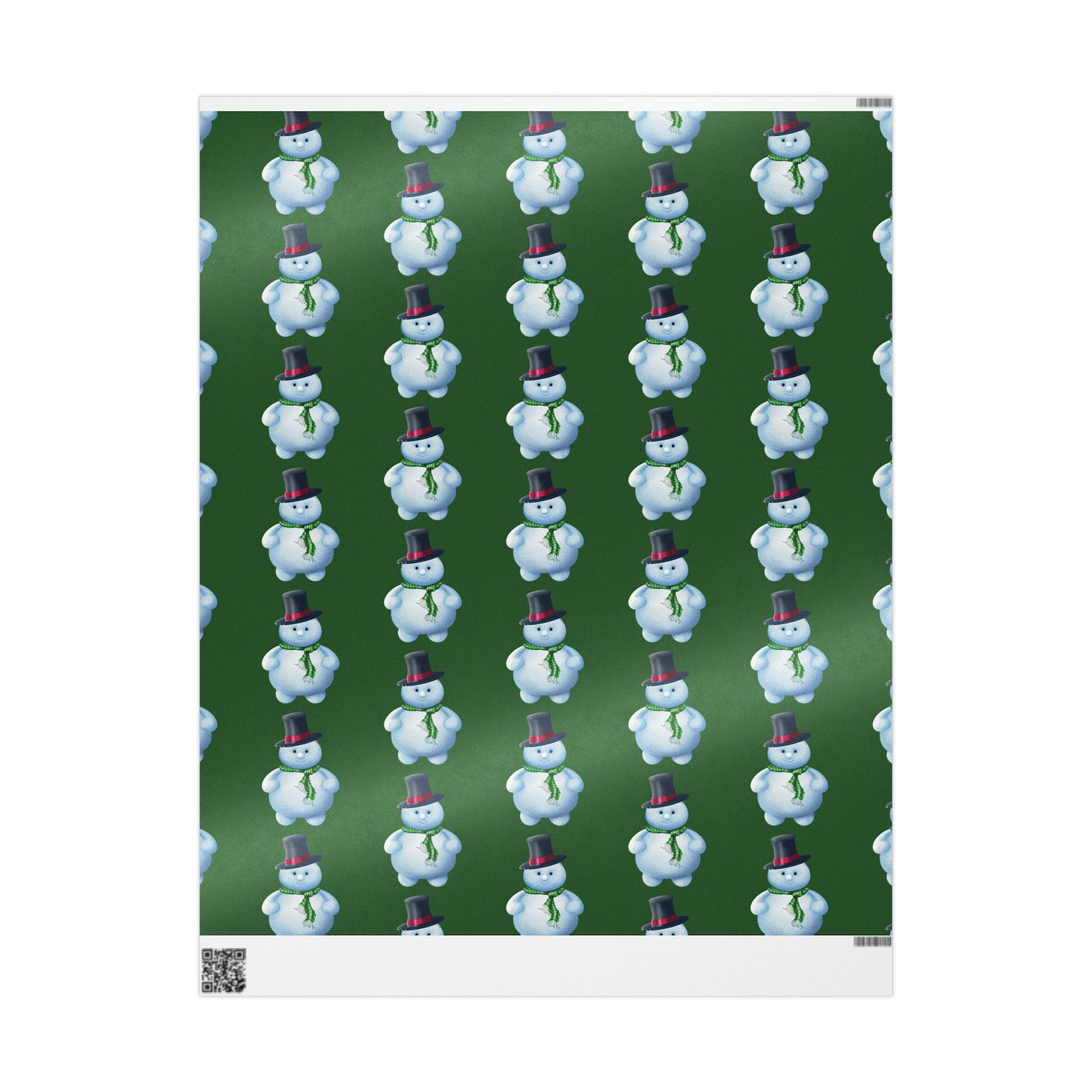 Wrapping Papers Snowman - green