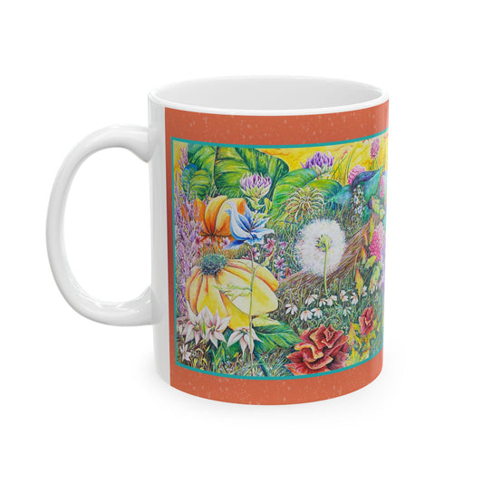 Mug - Wild Flowers Ceramic Mug (11oz, 15oz)