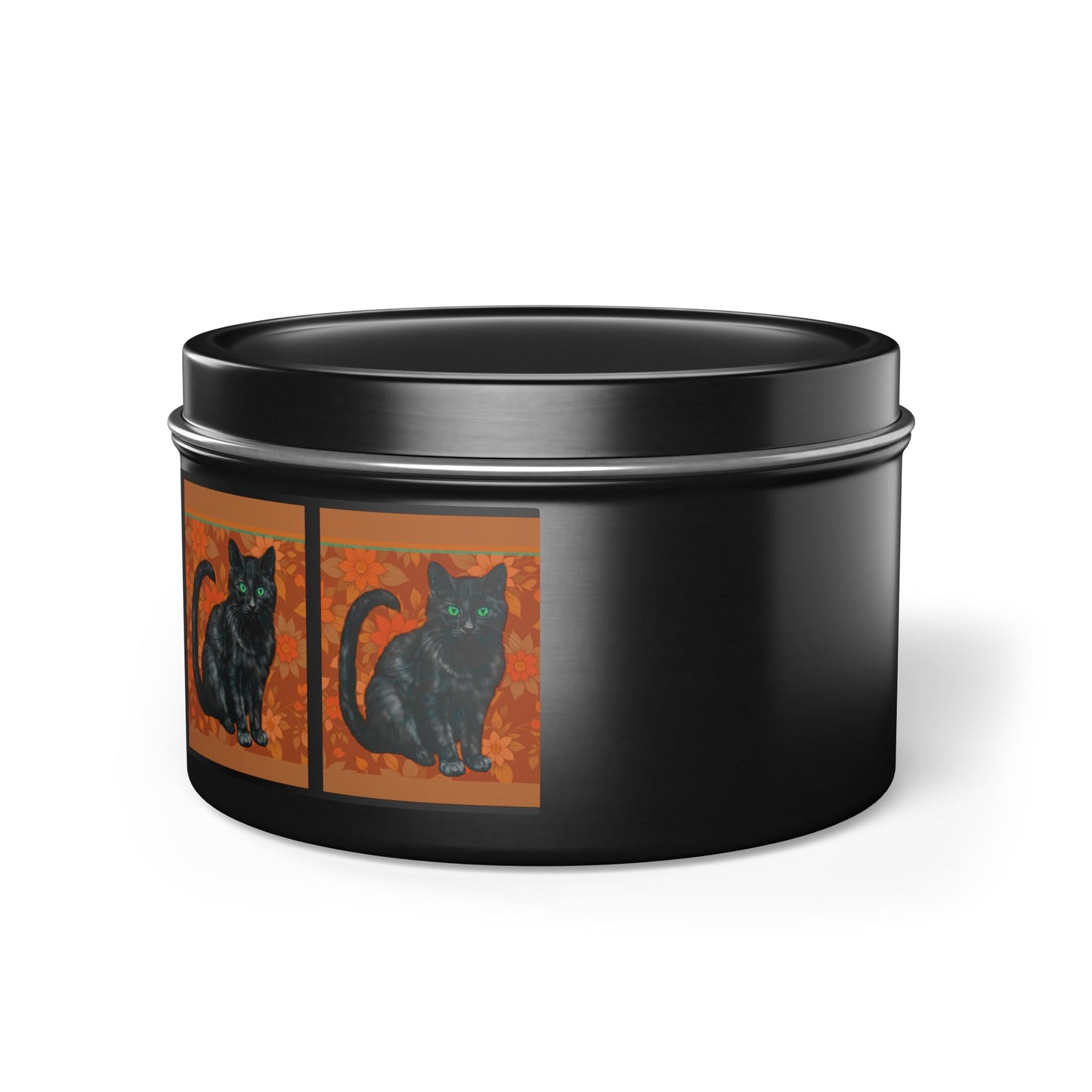 Candles Black Cats Tin