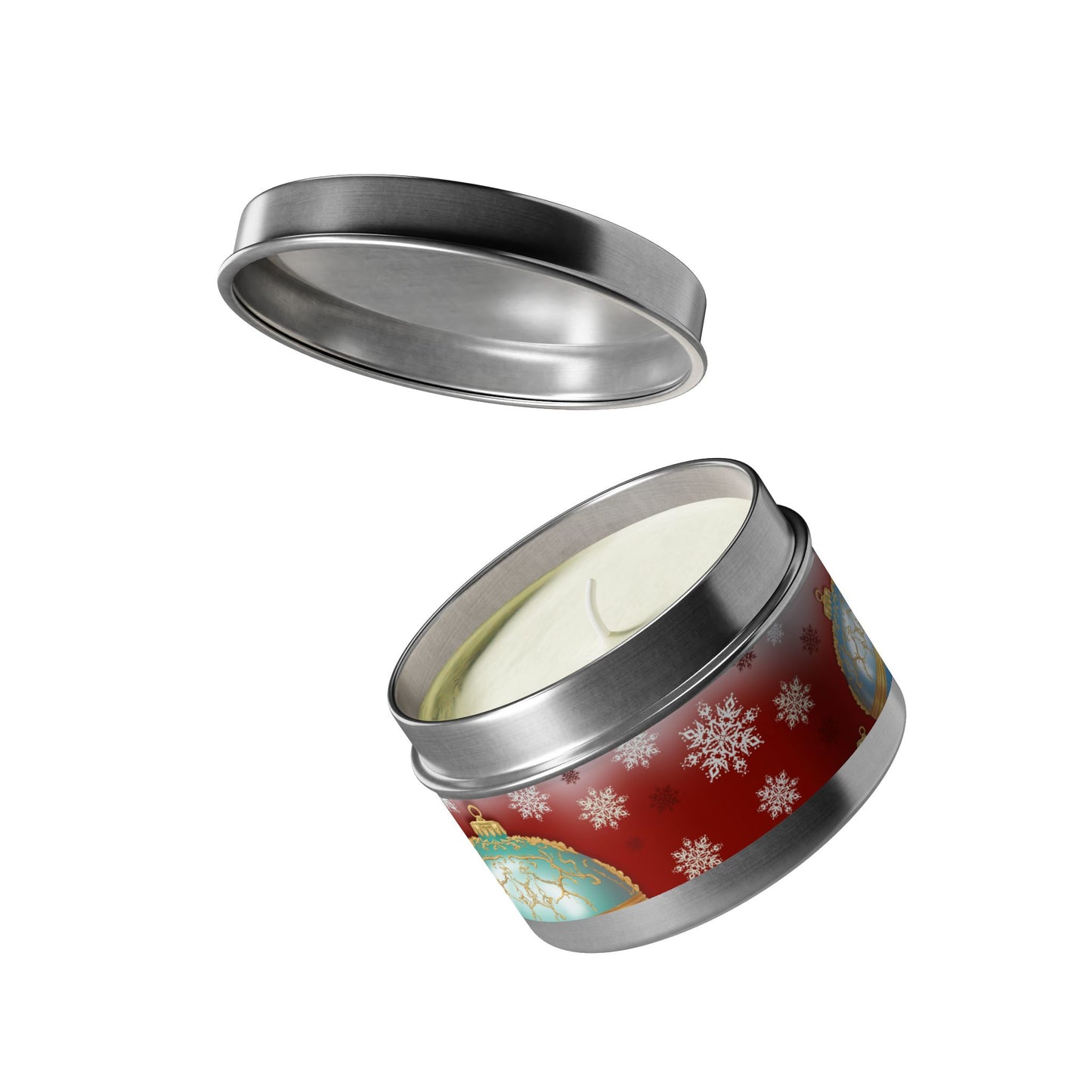 Christmas Tin Candles