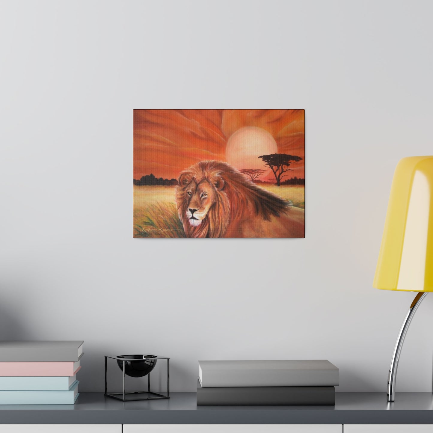 Lion Matte Canvas, Stretched, 0.75"