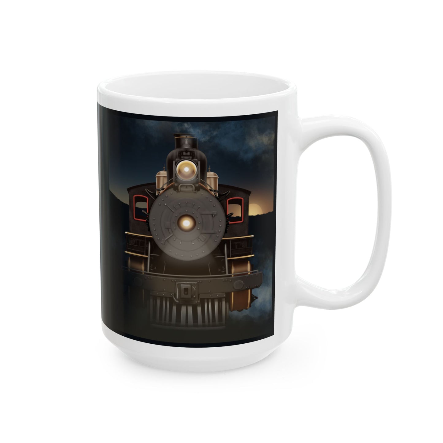 Mug - Vintage Steam Locomotive Design - 11oz and 15oz Options