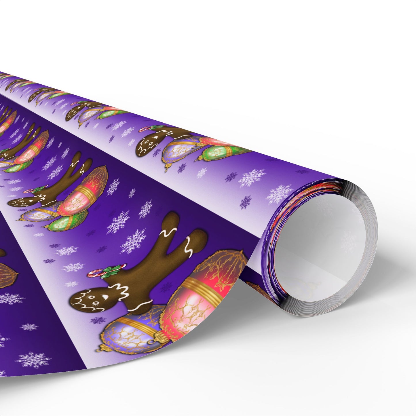 Wrapping Papers - Gingerbread Girl Holiday Design