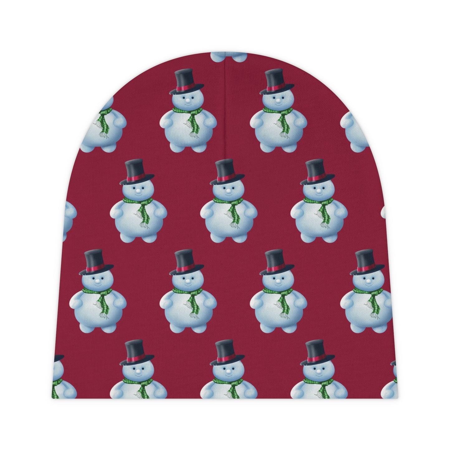 Baby Beanie (AOP) Snowman