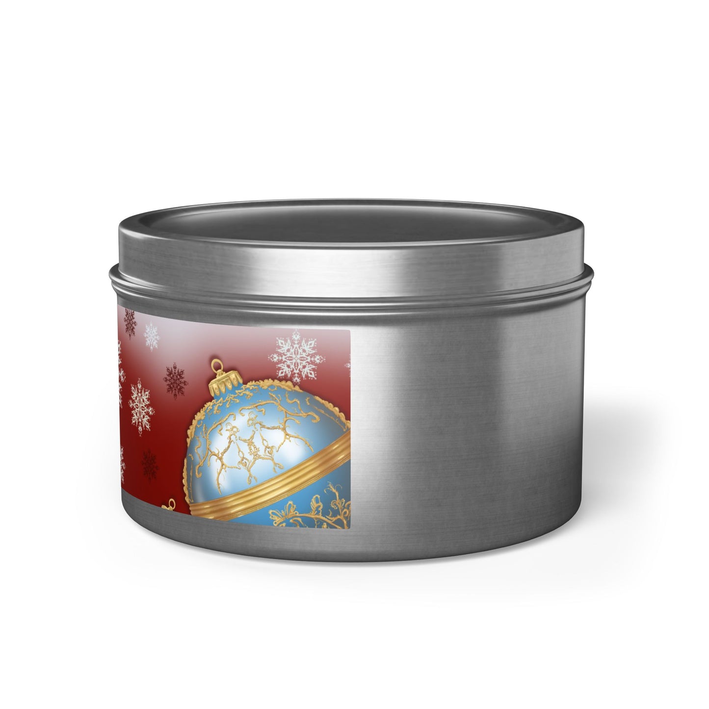 Christmas Tin Candles