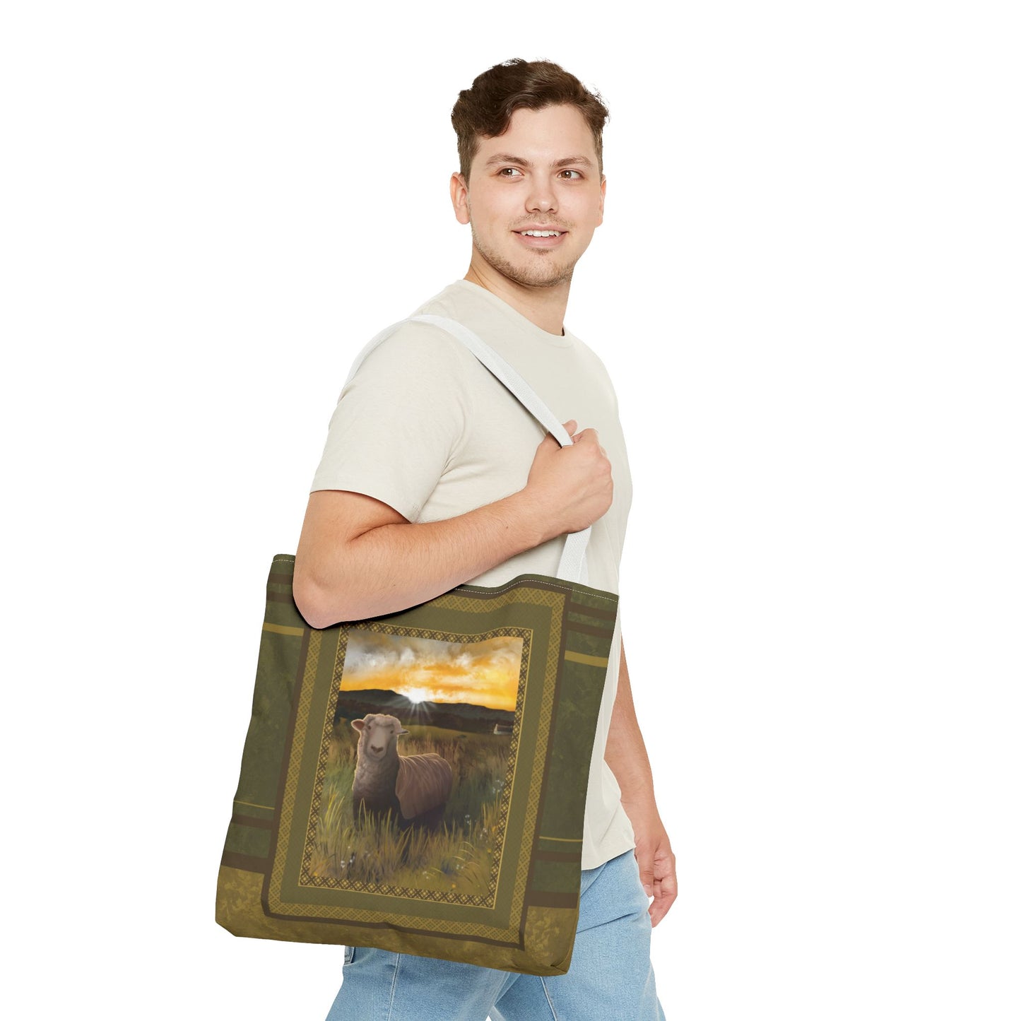 Sunrise Sheep Tote Bag