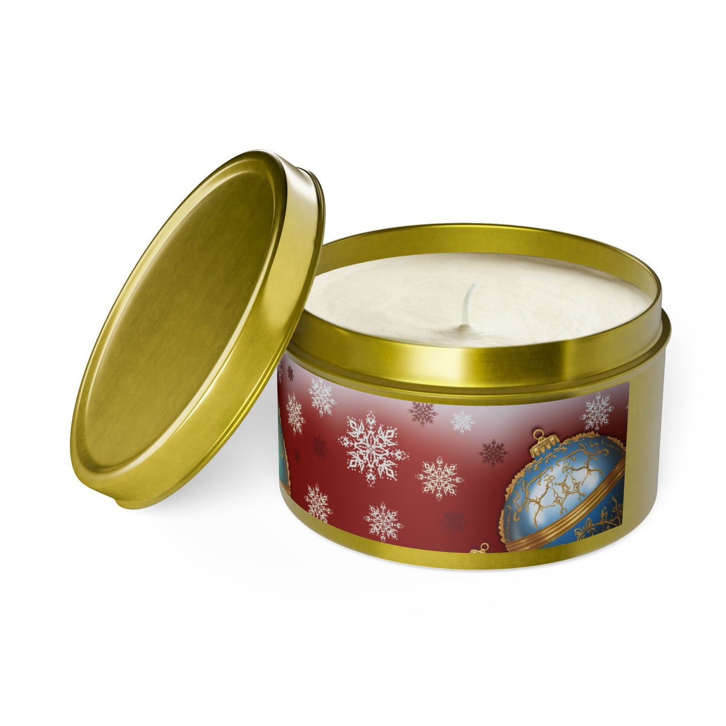 Christmas Tin Candles