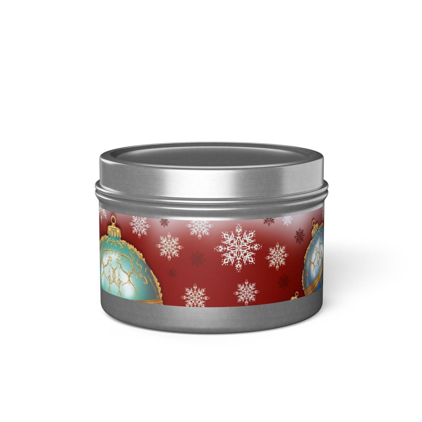 Christmas Tin Candles