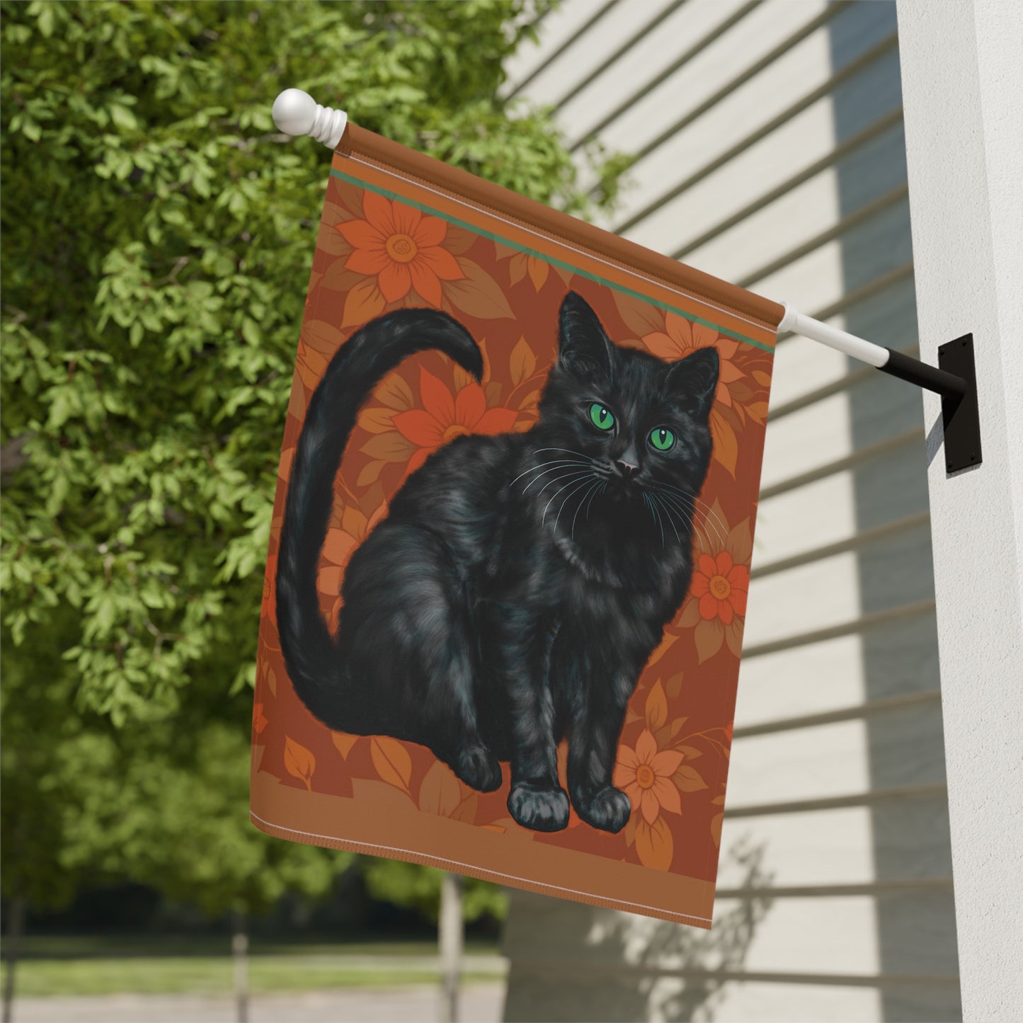 Banner - Black Cat Design for Garden & House Decor