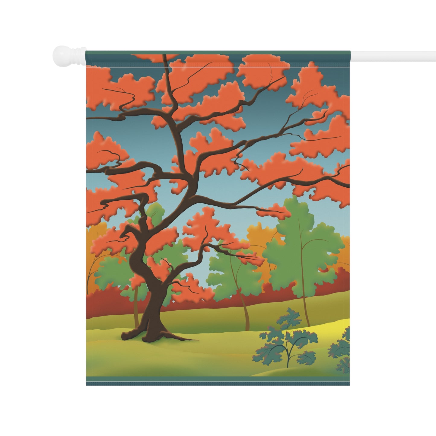 Garden & House Banner  - Colorful Autumn Trees