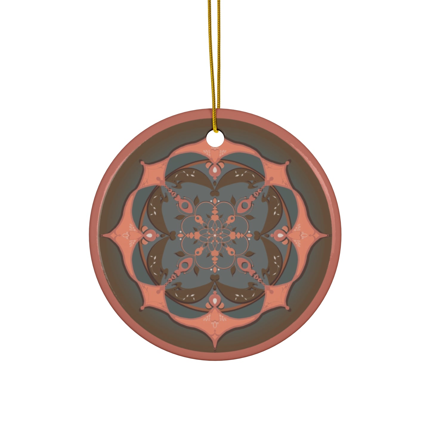 Ornament - Peach Colors Geometric Design