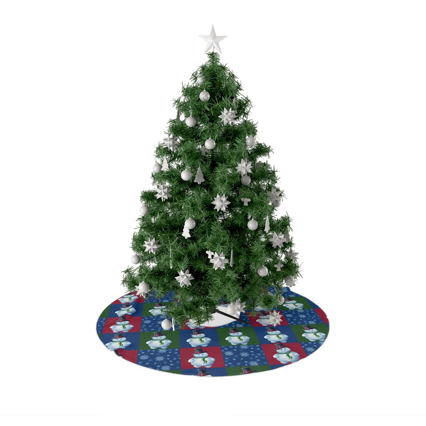 Christmas Tree Skirts Snowman Pattern