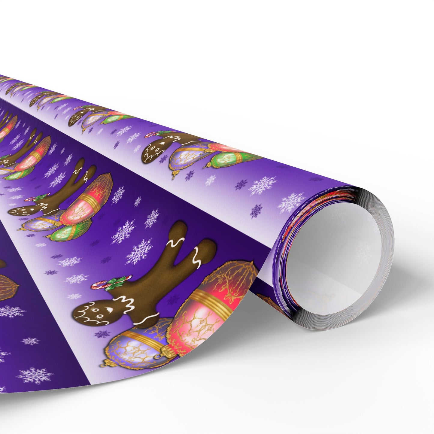 Wrapping Papers - Gingerbread Girl Holiday Design