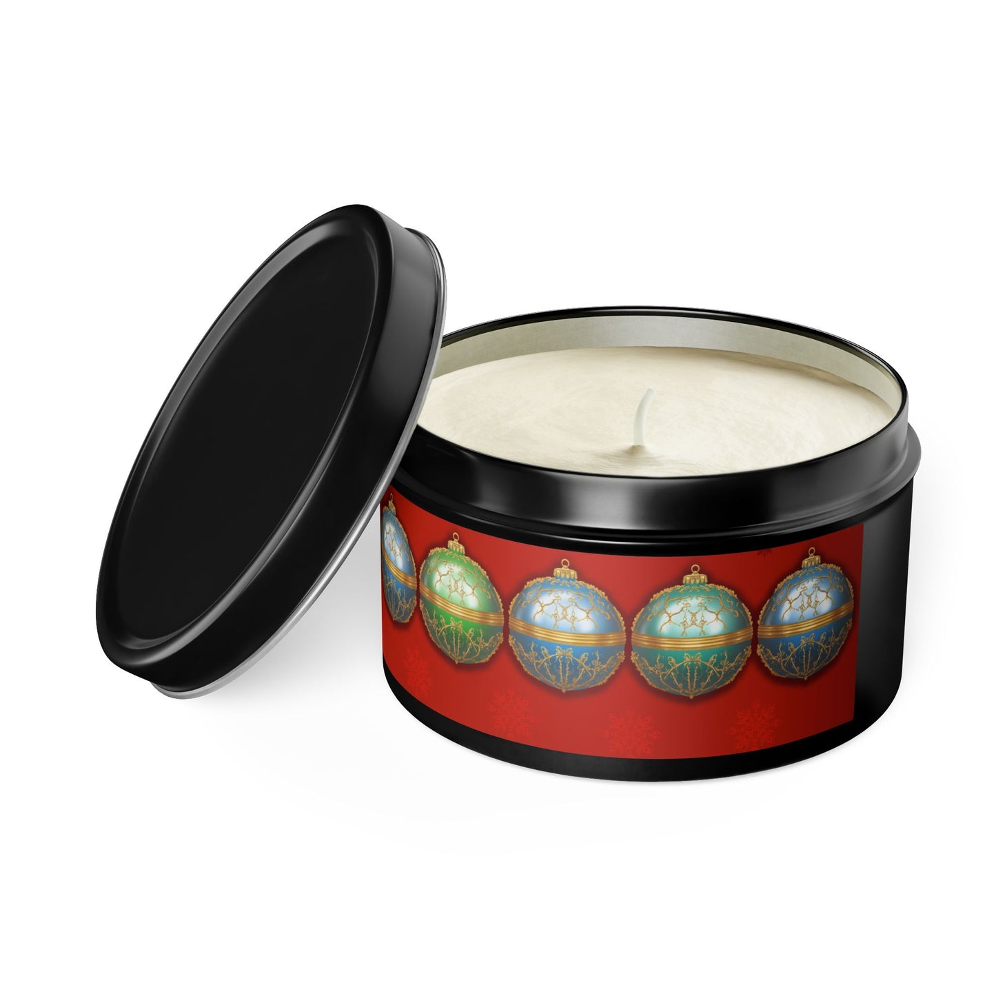 Christmas Tin Candles