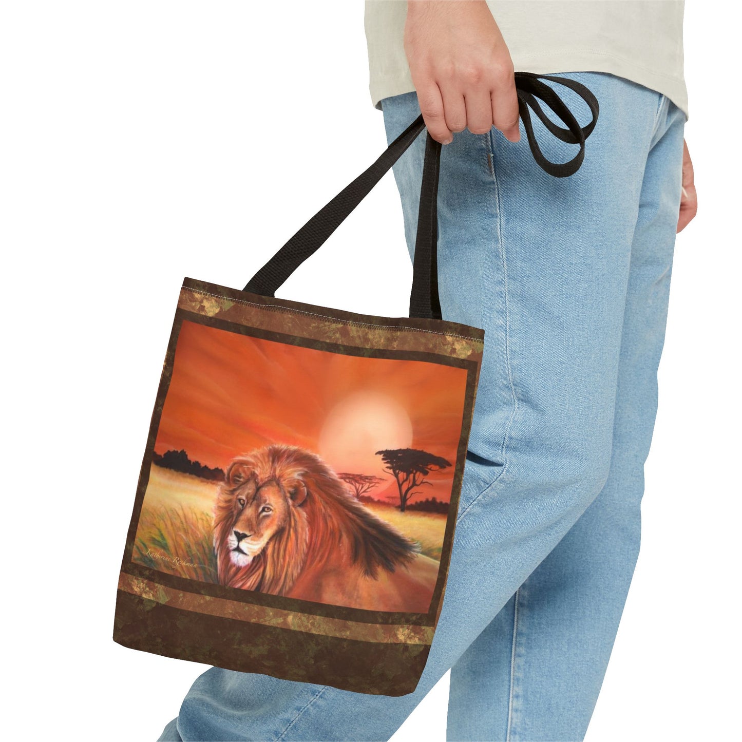 Lion Tote Bag - African Safari Inspired Design