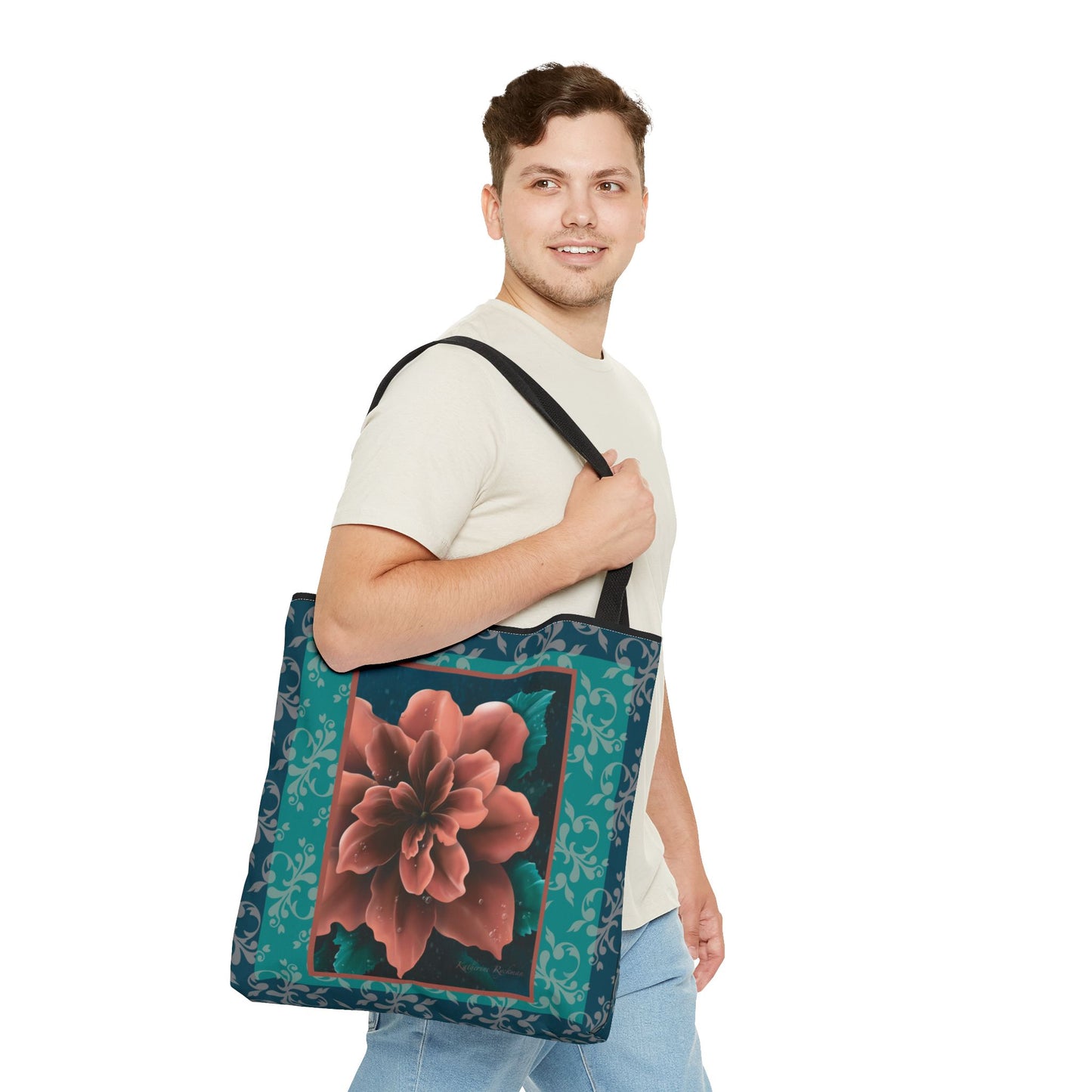 Elegant Flower Tote Bag