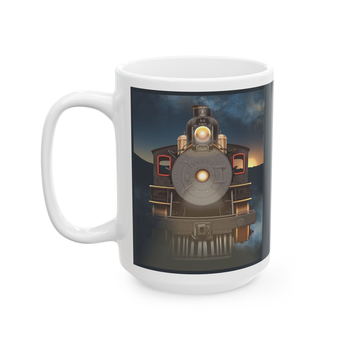 Mug - Vintage Steam Locomotive Design - 11oz and 15oz Options