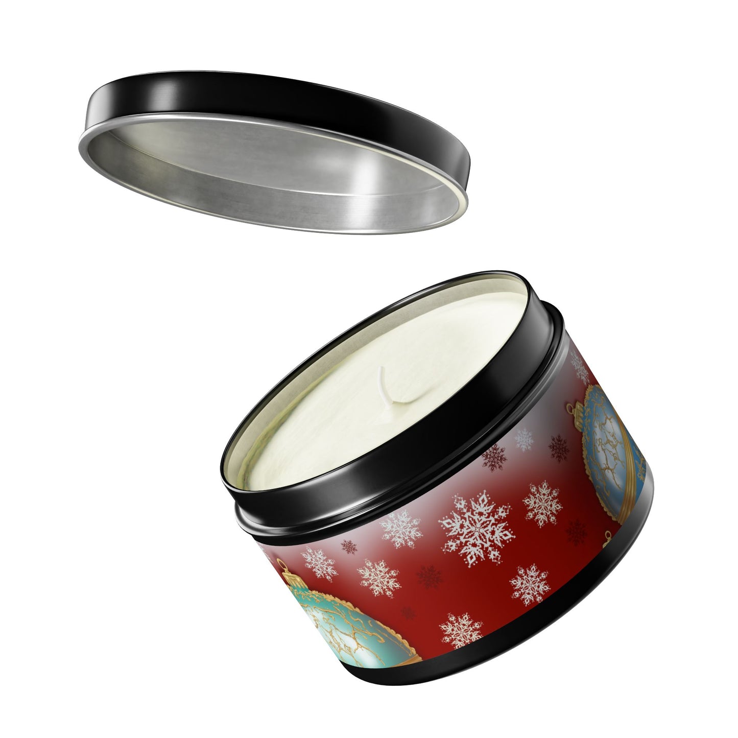 Christmas Tin Candles