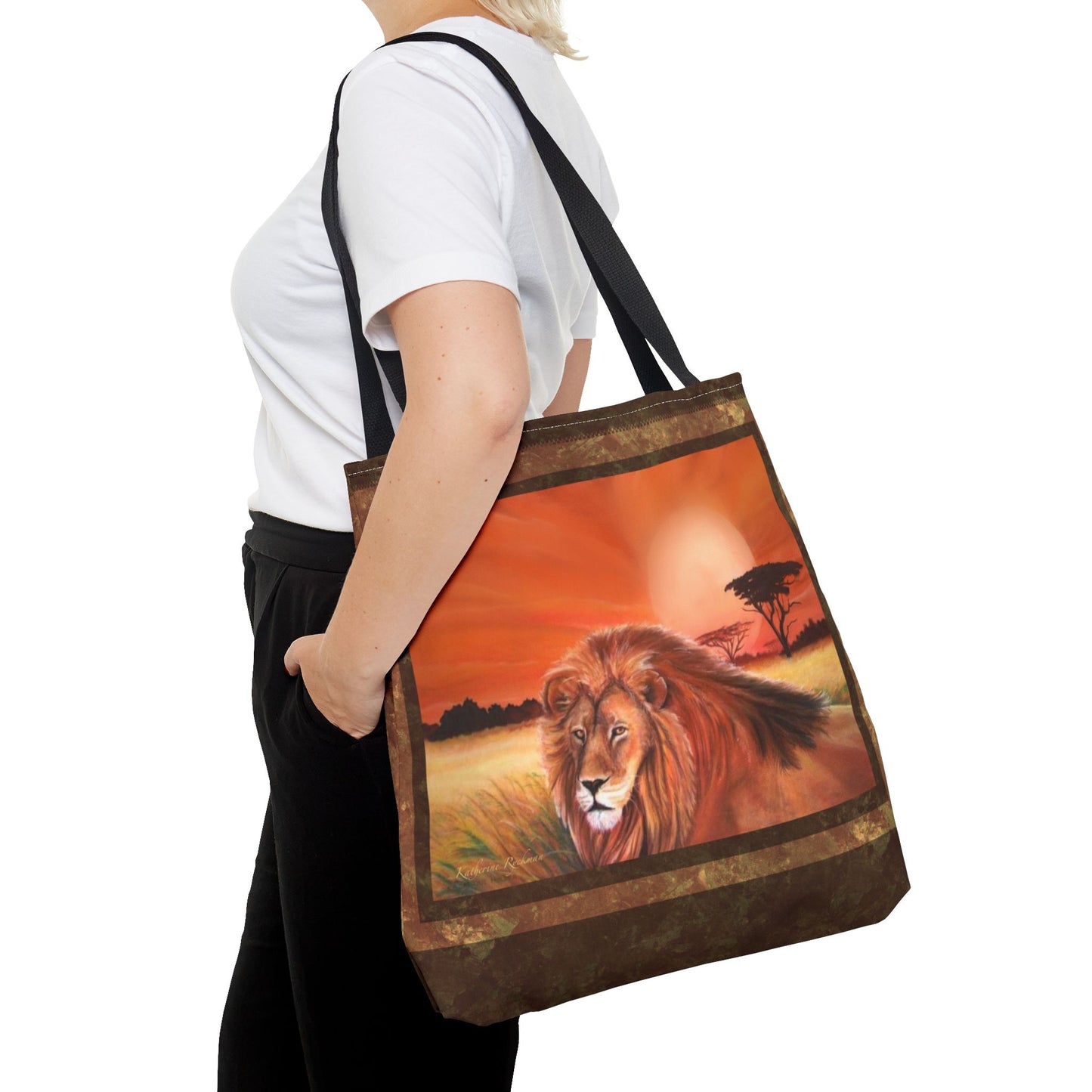 Lion Tote Bag - African Safari Inspired Design