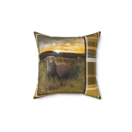 Pillow Cover Country Sunrise Sheep