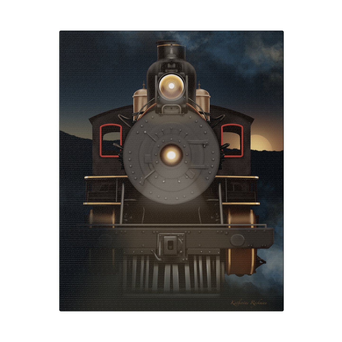 Canvas Print Steam Locomotive