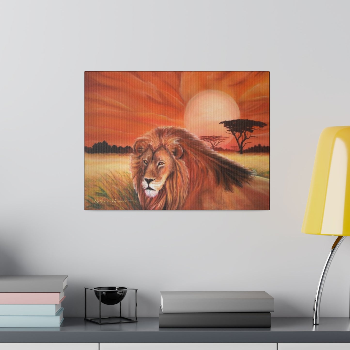 Lion Matte Canvas, Stretched, 0.75"