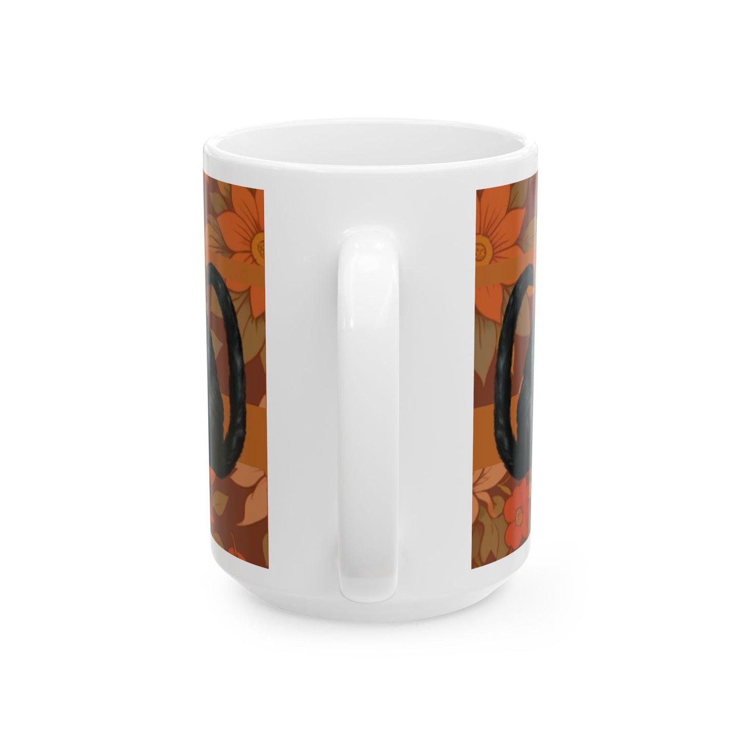 Mug - Colorful Black Cat Design