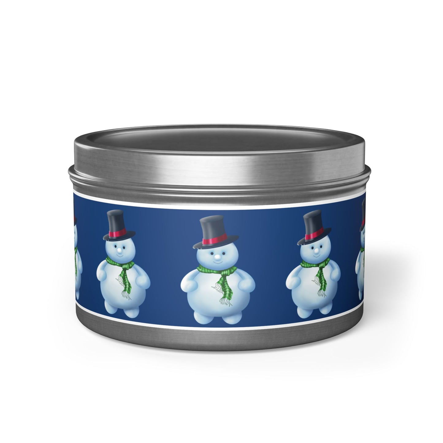 Christmas Tin Candles