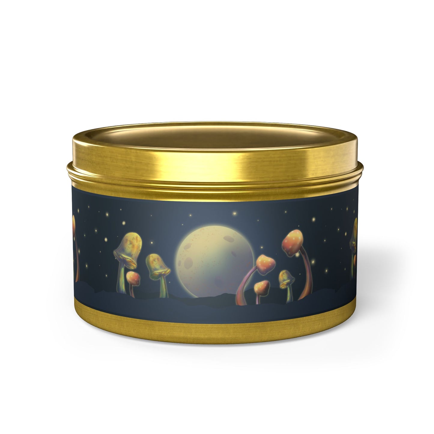 Candle Set - Moon and Mushrooms Design