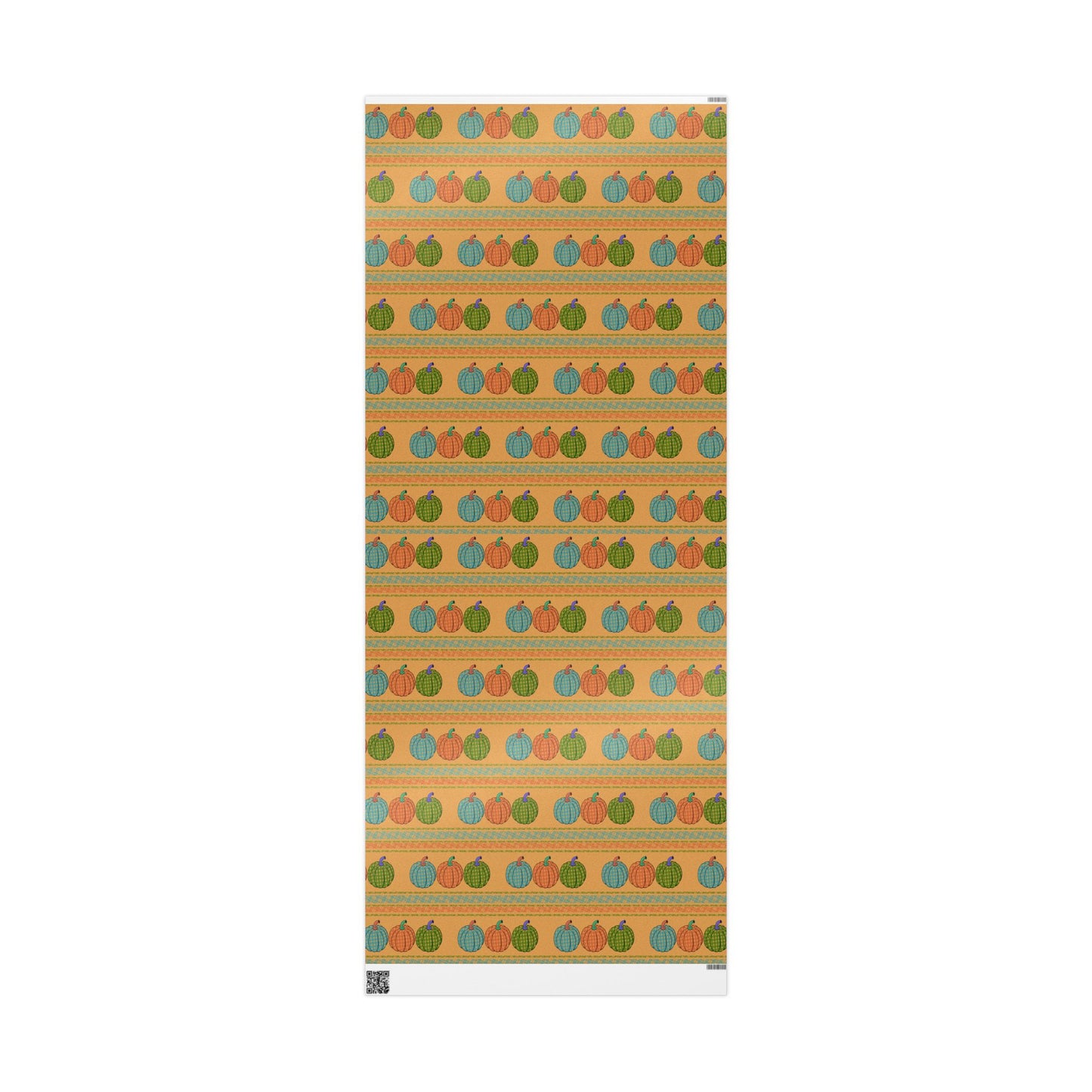 Wrapping Paper Autumn Plaid Pumpkins