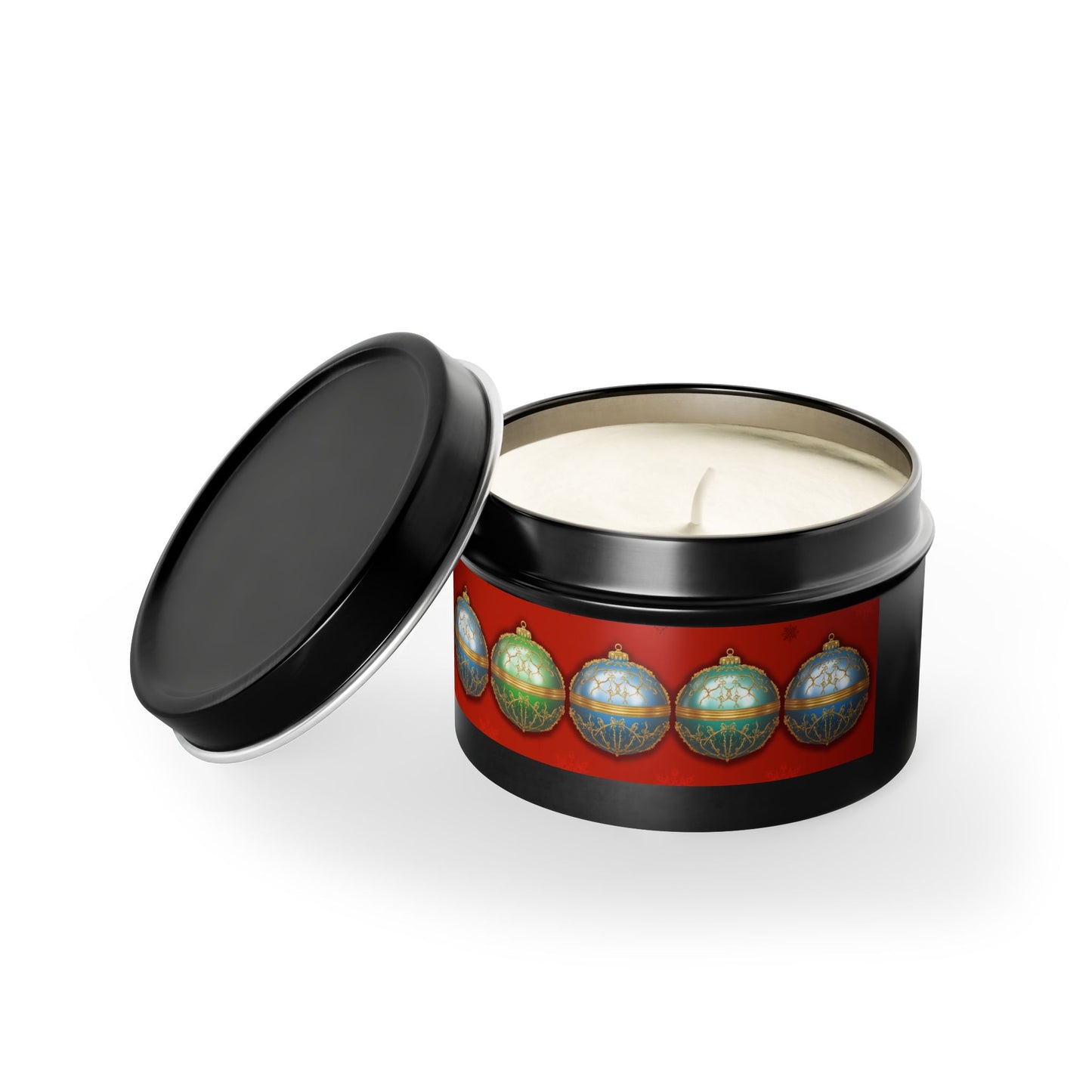 Christmas Tin Candles