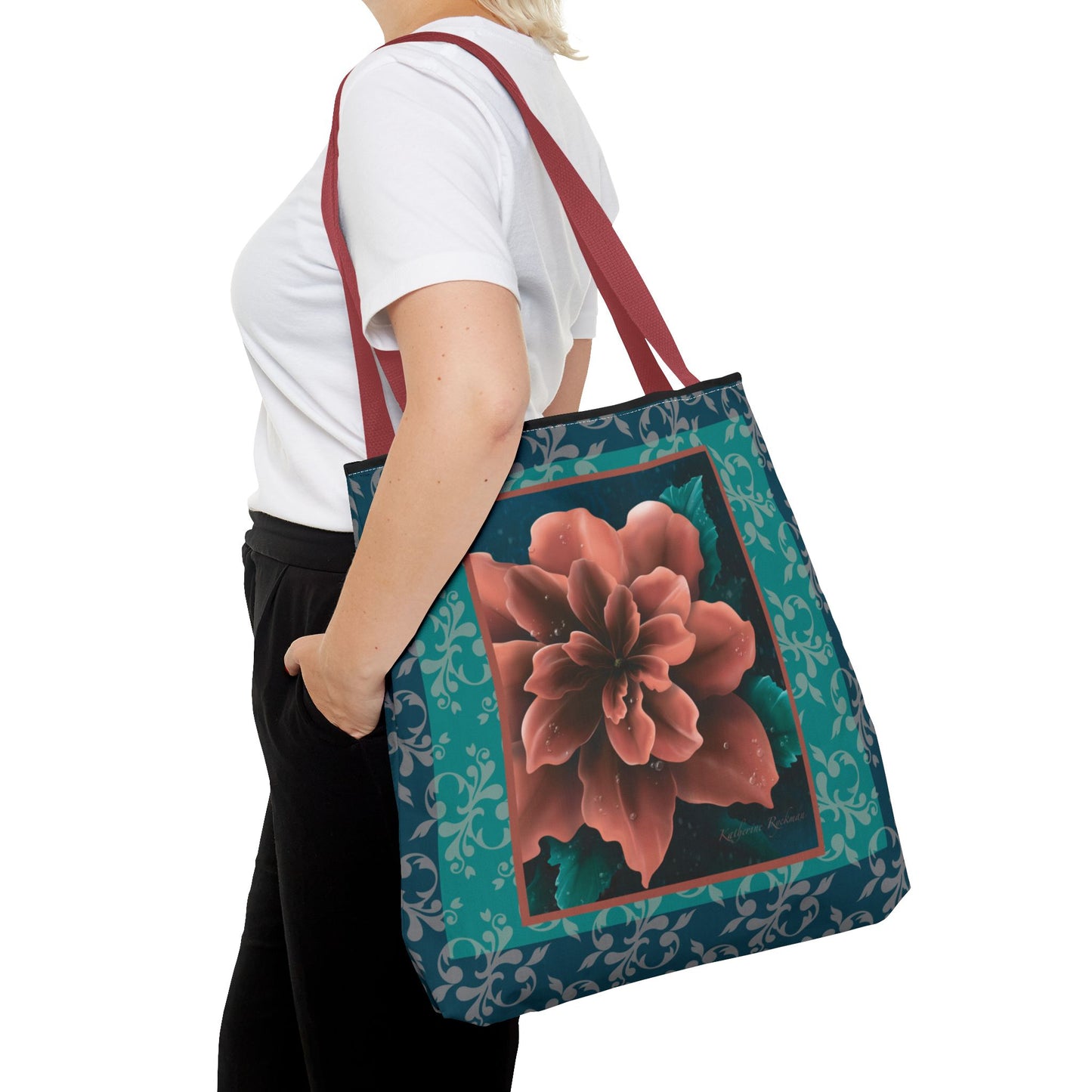 Elegant Flower Tote Bag