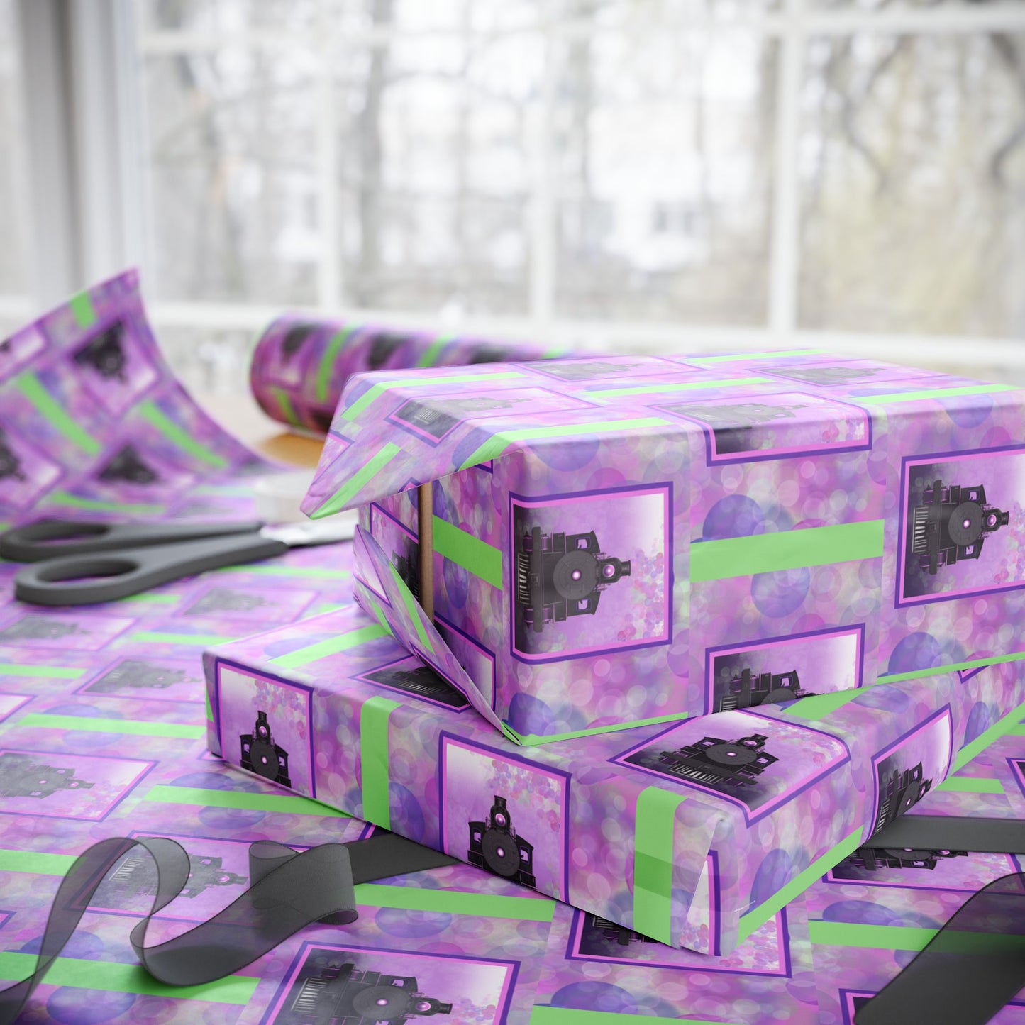 Wrapping Papers - Train Fun Gift Wrap