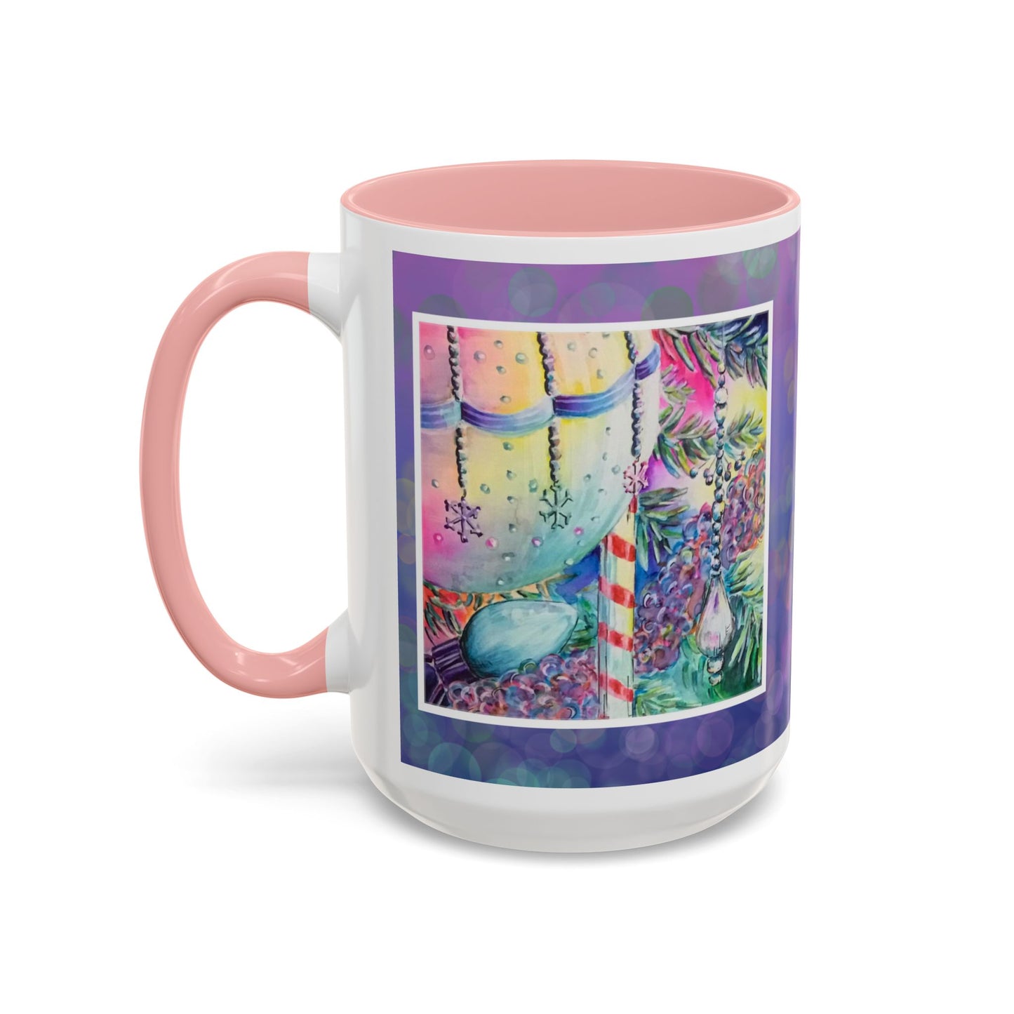 Mug Colorful Christmas Ornament Design 11oz