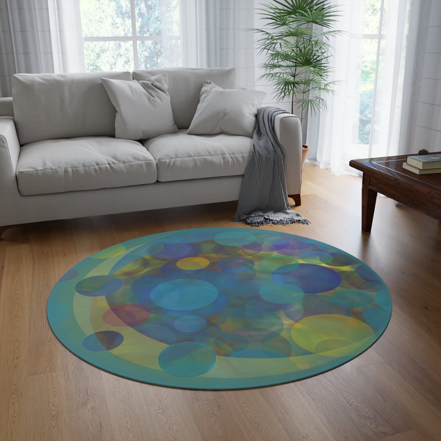 Round Rug - Colorful Bug Collection