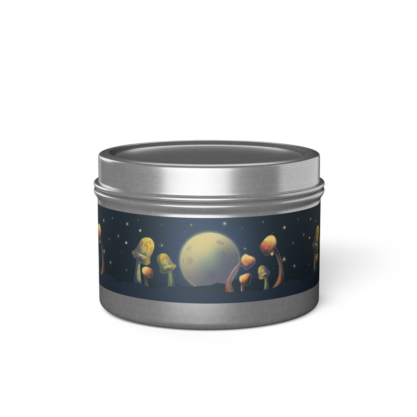 Candle Set - Moon and Mushrooms Design