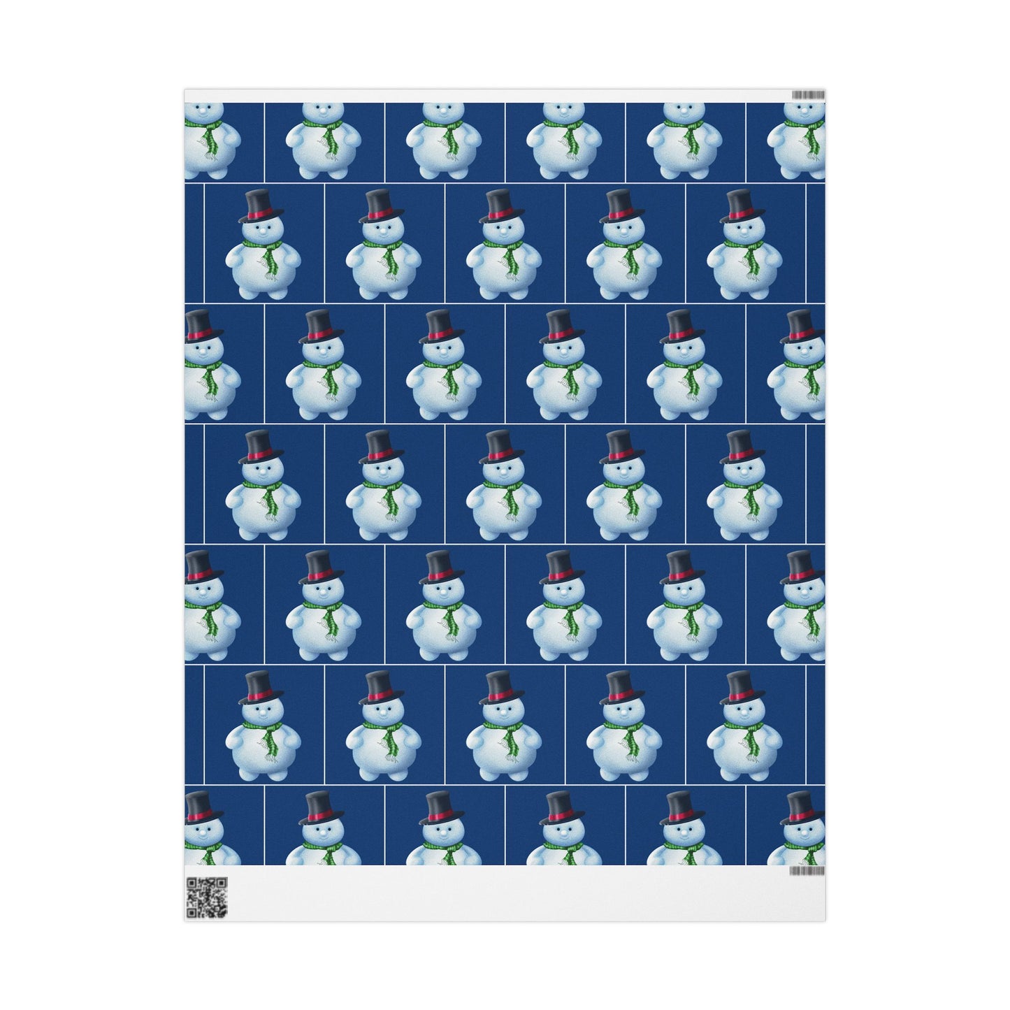 . Wrapping Papers Snowman - blue