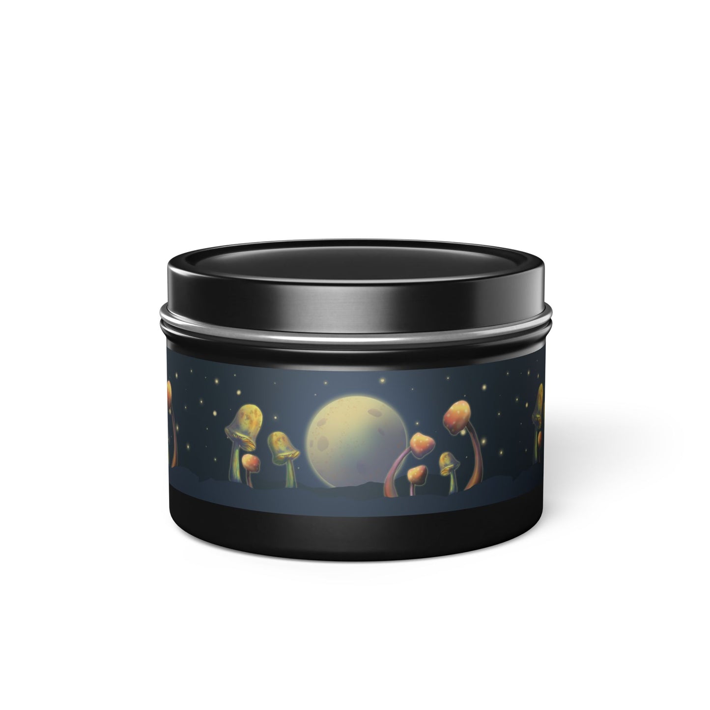 Candle Set - Moon and Mushrooms Design